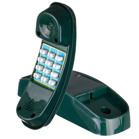 Playberg Kids Gym Playground Playhouse Toy Phone Set, Green Swing Set Accessories Cordless Play Telephone QI004565.GN